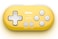8Bitdo Zero 2 Bluetooth Key Chain Sized Mini Controller for Nintendo Switch Windows Android and macOS Yellow Edition