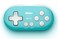 Nargos 8Bitdo Zero 2 Bluetooth Key Chain Sized Mini Controller for Nintendo Switch Windows Android and macOS Turquoise Edition