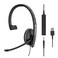 Sennheiser SC 135 USB 508316  SingleSided Monaural Headset for Business Professionals  with HD Stereo Sound NoiseCanceling Microphone  USB Connector Black Adjustable