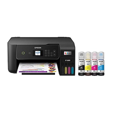 Epson EcoTank ET2800 Wireless Color AllinOne CartridgeFree Supertank Printer with Scan and Copy  The Ideal Basic Home Printer  Black Medium
