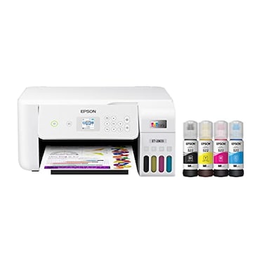 Epson EcoTank ET2803 Wireless Color AllinOne CartridgeFree Supertank Printer with Scan Copy and AirPrint Support