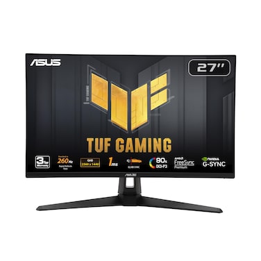 ASUS TUF Gaming 27 1440P Gaming Monitor VG27AQM1A  QHD 2560 x 1440 260Hz 1ms Fast IPS Extreme Low Motion Blur Sync Freesync Premium GSYNC Compatible DisplayHDR400 3 Year Warranty