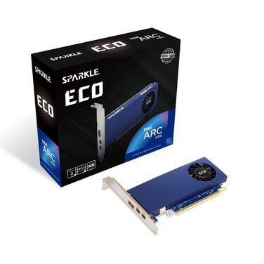 Sparkle Computer Intel Arc A310 ECO 4GB GDDR6 50W TBP LowProfile Single Fan Single Slot HDMI x1 Mini DisplayPort x2 SA310L4G