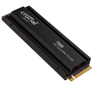Crucial T500 1TB Gen4 NVMe M2 Internal Gaming SSD with Heatsink Up to 7300MBs PlayStation 5 Compatible plus 1mo Adobe CC All Apps CT1000T500SSD5