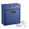 AdirOffice Ultimate Drop Box WallMounted Mailbox  Hanging Secured Postbox  Durable Spacious Key or Combination Lock Box Perfect for After Hours Deposits Payments Key and Letter Drops Medium