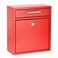 AdirOffice Locking Drop Box  Wall Mounted Mailbox  Medium Red