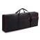QEES 61 Key Keyboard CaseElectric Keyboard Bag Piano Gig BagWaterproof Keyboard Cover600D Oxford Cloth Keyboard Carrying Case with 10mm Cotton Padded Keyboard Case Bag401x157x47 BlackRed