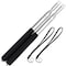 HOAOH Pointer Sticks Extendable Pointing Stick for Teachers 2 Pieces 1m Retractable Telescope Pointer with Lanyards for Coach Class Classroom Whiteboard Post Pointer  Black