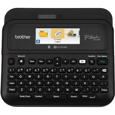 Brother PTouch PT D610BT Business Professional Connected Label Maker  Connect and Create via Bluetooth on TZe Label Tapes up to 1 inch White