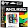 Smart Ink Compatible Ink Cartridge Replacement for HP 934XL 935 935XL 934 XL BK  CMY 4 Pack Combo for Officejet 6220 6812 6815 6820 Officejet Pro 6230 6830 6835