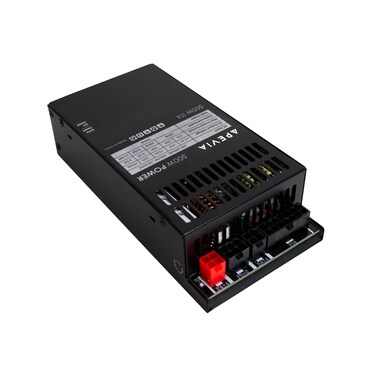 Apevia ITXPFC500W Mini ITXFlex ATX  1U 500W Fully Modular Power Supply Full Range Active PFC 90264V AC for POS AIO System Desktop Gaming Server Small Form Factor Flex ITX Computer PSU