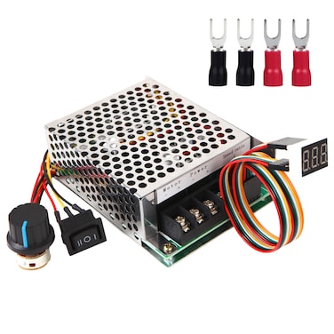 HARMNEE PWM DC Motor Speed Controller DC 1055V60A LED Display Stepless DC Motor Speed Controller with Adjustable Potentiometer and ForwardBrakeReverse Switch