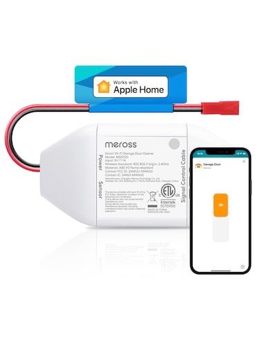 meross Smart Garage Door Opener Remote Compatible with Apple HomeKit Amazon Alexa Google Assistant SmartThings Multiple Notification Modes No Hub Needed