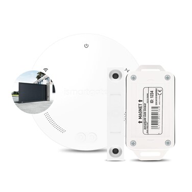 ismartgate Mini Smart Gate Opener Remote APP Control Compatible with Amazon Alexa Google Assistant IFTTT Compatible with All Gate Openers Wireless Sensor Included