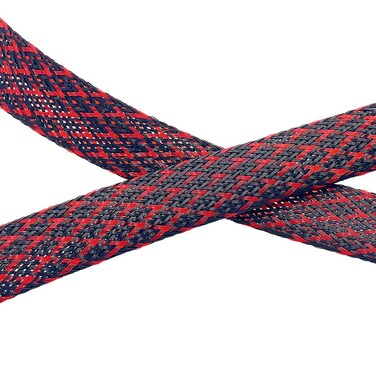 Aibole PET Expandable Braided Sleeving 25Ft1 inch Wire Loom Braided Cable Sleeve Wire WrapBlack