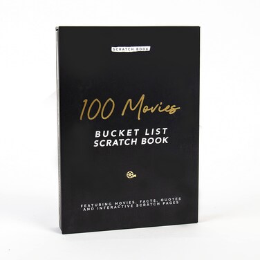Gift Republic Bucket List Scratch Off Book100 Movies To Watch Scratch OffPersonalisable Memory JournalGifts for Movie Lovers Movies To Watch Before Your Lifetime Medium