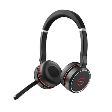 Jabra Evolve 75 SE Stereo Wireless Headset  Bluetooth Headset with NoiseCancelling Microphone Active Noise Cancellation  MS Teams Certified Works with All Other Platforms  Black