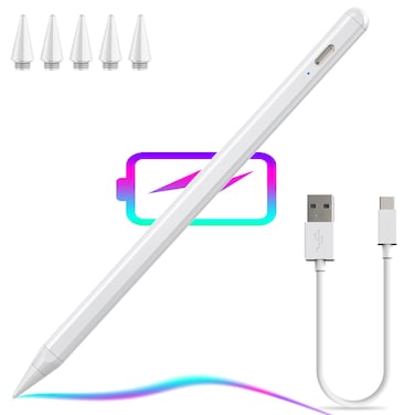 iPad Pencil 25X Fast Charge Tilt Sensitivity Compatible with 20182024 iPad Pro 1291113inchM4 Apple Pencil for iPad 6th7th8th9th10th iPad Mini 65 iPad Air 1113M2 Air 345White