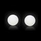 OUTOSSLED Pallino for Light Up Bocce Ball GameSize50mm 2InIncluding Measuring Tape and Storage BagWhite2 Packs