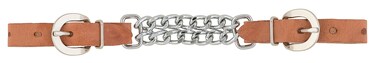 Weaver Leather Harness Leather Double Flat Link Chain Curb Strap