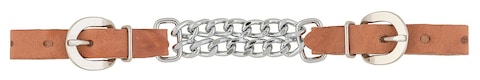 Weaver Leather Harness Leather Double Flat Link Chain Curb Strap