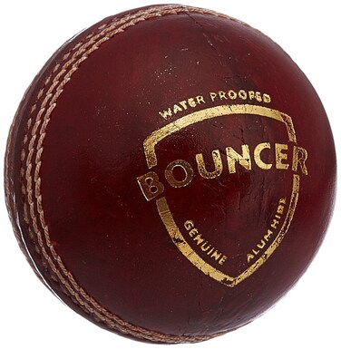 SG Bouncer Leather Ball Red Standard Size 1pc