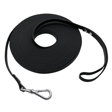 Nimble Waterproof Dog Leash Lead Durable Training Rope Outdoor Long Leash 5ft 10ft 13ft 16ft 30ft 50ft Great for Training Beach Yard Play Camping 30 feet Black