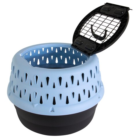 Petmate GetARound Kennel for Cats up to 20 Pounds Blue 19 Inches Wide