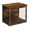 DWANTON Dog Crate Table Wooden Crate End Table Dog Furniture Indoor Pet Crate Dog Kennel Side Table Bed Nightstand Small 272 L x 201 W x 236 H