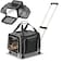 RUFF LIFE 101 Airline Approved Expandable Premium Pet Carrier on Wheels Two Sided Rolling Carrier Designed for Dogs  Cats Extra Spacious Soft Lined Carrier Black RLPETCARRIERWHEELS