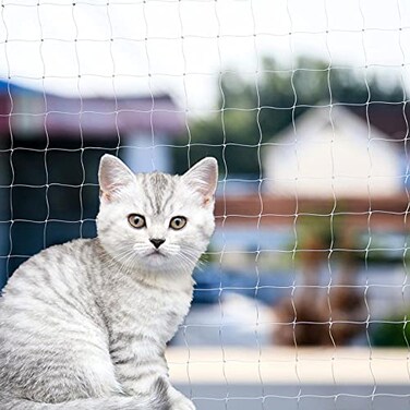 YOKMO Cat Balcony Net Cat AntiFall Fence Net Dog Fence Nets Transparent Nylon Pet Mesh Fence AntiFall Netting for Balcony Window Stairs Netting for Balcony Window Stairs