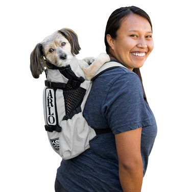 K9 Sport Sack  Dog Carrier Adjustable Backpack XSmall Air 2  Charcoal Grey Air 2  Light Grey Extra Small Pack of 1