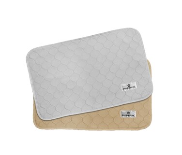 Pet Parents Washable Dog Pee Pads 2pack of 18x24 Premium Pee Pads for Dogs Waterproof Whelping Pads Reusable Dog Training Pads Quality Travel Pet Pee Pads Modern Puppy Pads 1 Tan  1 Grey