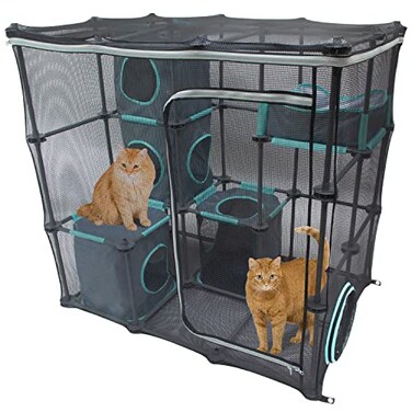 Kitty City Outdoor Catio Mega Kit for Cats Replacement Parts and 10 Tunnels