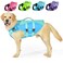 PETDSH Dog Life Jacket Medium Reflective Dog Life Vest for Swimming Boating Dog Swim Vest with Superior Buoyancy and Rescue Handle Adjustable Dog lifejacket for Medium Dogs BlueM