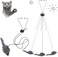 Syansju 2 Pack Hanging Door Bouncing Mouse Cat Toy