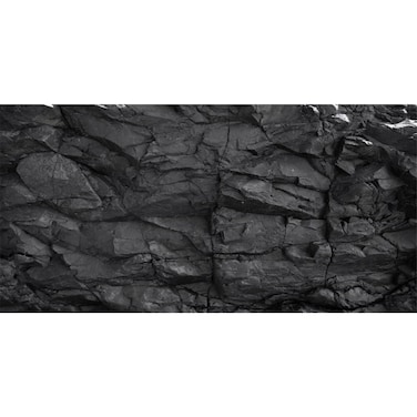 AWERT 36x20 inches Stone Aquarium Background Black Rock Fish Tank Background Rocky Terrarium Background Vinyl