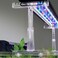 driamor Aquarium Light Holder Adjustable Clear Acrylic Fish Tank LED Light Riser Stand Aquarium Lamp Brackets Kit 2pcs Transparent Support for Width 23447 Inches Light with Extendable Bracket