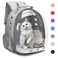 Henkelion Cat Backpack Carrier Bubble Carrying Bag Small Dog Backpack Carrier for Small Medium Dogs Cats Space Capsule Pet Carrier Dog Hiking Backpack Airline Approved Travel Carrier  Grey