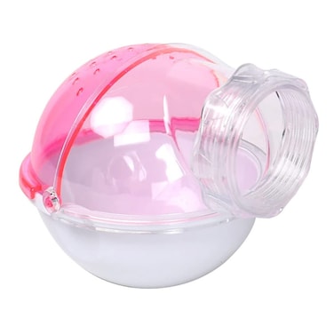 gutongyuan CHUQIANTONG Small Animal Bath HousePet Toy Acrylic Hamster Bathroom Cage Toilet Bathtub Sand Bath Container Removable Suitable for Chinchilla Syrian Hamster Gerbil Pink