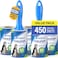 PetLovers Extra Sticky Lint Roller Mega Value Set 450 Sheets for Pet Hair Removal Dog and Cat Lint Remover