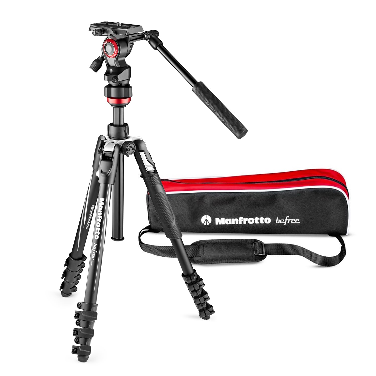 مانفروتو Manfrotto Befree Travel Light Weight Fluid Drag System Professional Video Tripod