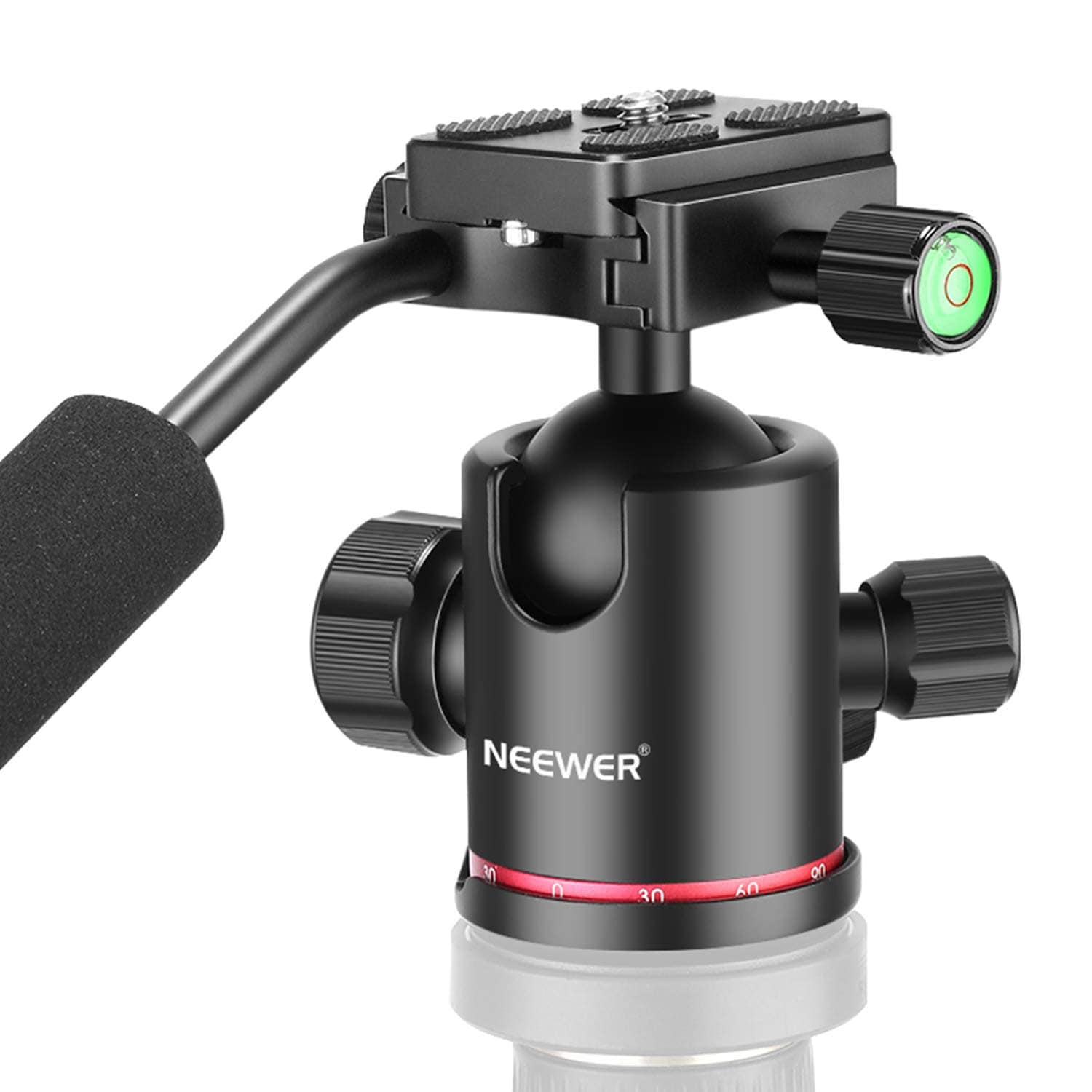Neewer Neewer Heavy Duty Camera Tripod Ball Head With Handle And Quick Shoe Plate 176 POUNDS