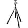 Gitzo Lightweight Series 1 Traveler Carbon Fiber Tripod with Center Ball Head Silver  Black GK1545T82TQDUS