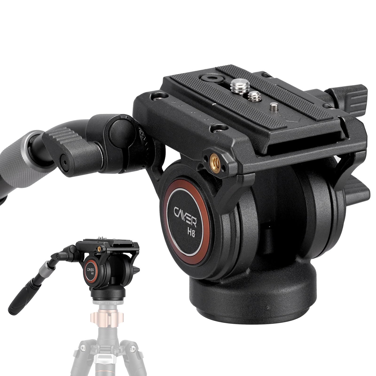 كاير Cayer H6 Video Tripod Fluid Head 132 LBS