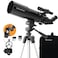 Celestron Travel Scope Portable Refractor Telescope Black 80 with Backpack
