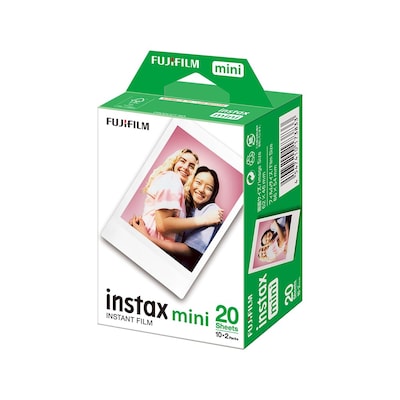 Fujifilm Instax Mini Film – Lot Cœurs Sketch + Confetti (20 Poses) – Bordures Fun & Colorées Pour Instax Mini