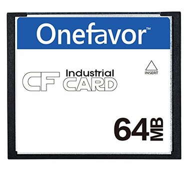 Onefavor CompactFlash Cards Industrial CF Memory Card High Speed 64MB CompactFlash Cards