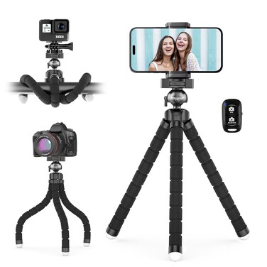 UBeesize Phone Tripod Pro S Premium Flexible Phone Tripod with Wireless Remote Mini Tripod Stand for Camera GoProMobile Upgraded