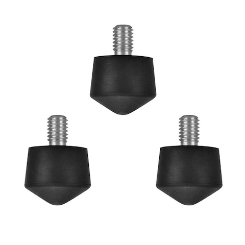 FotoTech Universal AntiSlip 38 Rubber Foot Spike Compatible with Andoer Benro Gitzo Induro Kingjoy Manfrotto Weifeng RRS 3816 Thread Tripod Monopod on Smooth Uneven Surface 30mm x 40mm 3 PCS